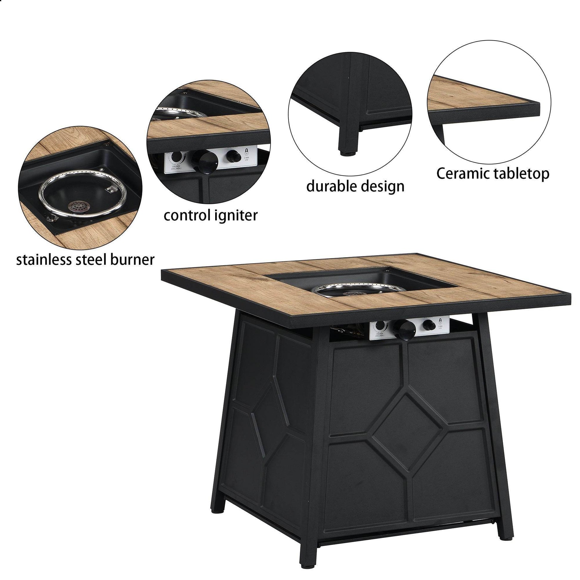 MLNshops 40,000 BTU Patio Fire Table for Cozy Gatherings