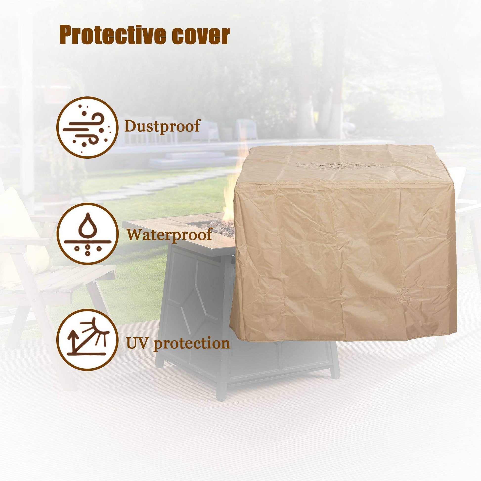 MLNshops 40,000 BTU Patio Fire Table for Cozy Gatherings