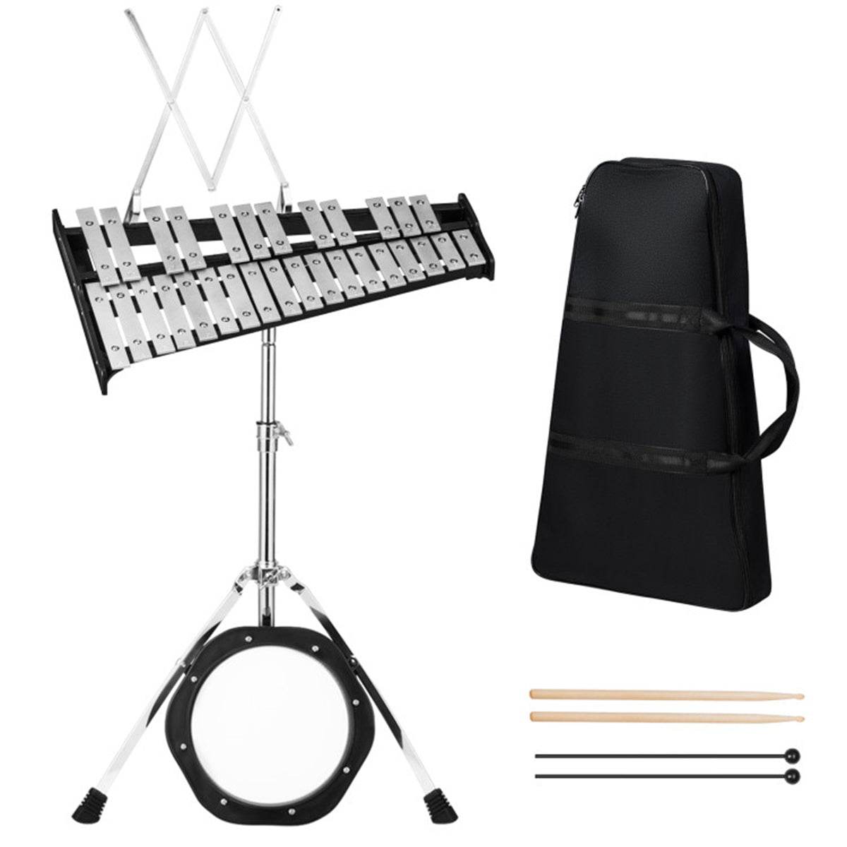 MLNshops Percussion Instrument Glockenspiel with Stand Default Title