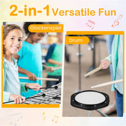 MLNshops Percussion Instrument Glockenspiel with Stand