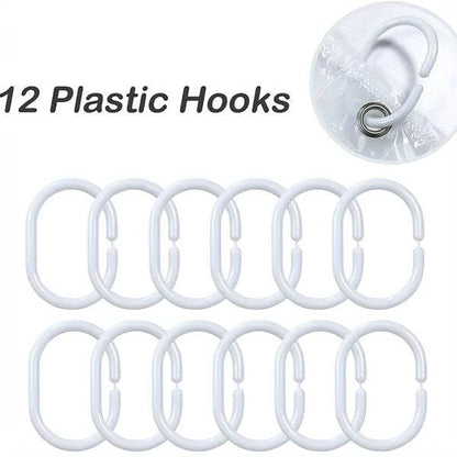 mlnshops 3D pebble shower curtain liner, Clear Durable