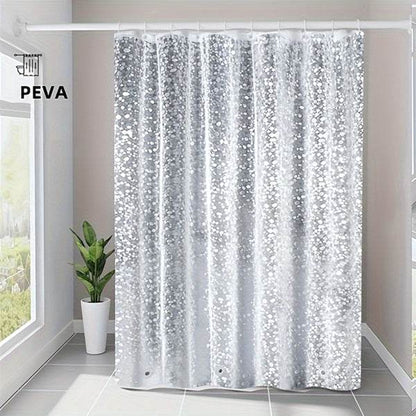 mlnshops 3D pebble shower curtain liner, Clear Durable