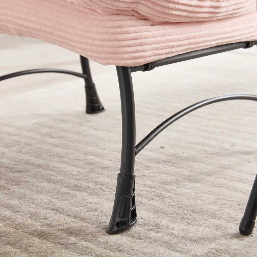 MLNshops Pink Lazy Chair with Ottoman for Comfort