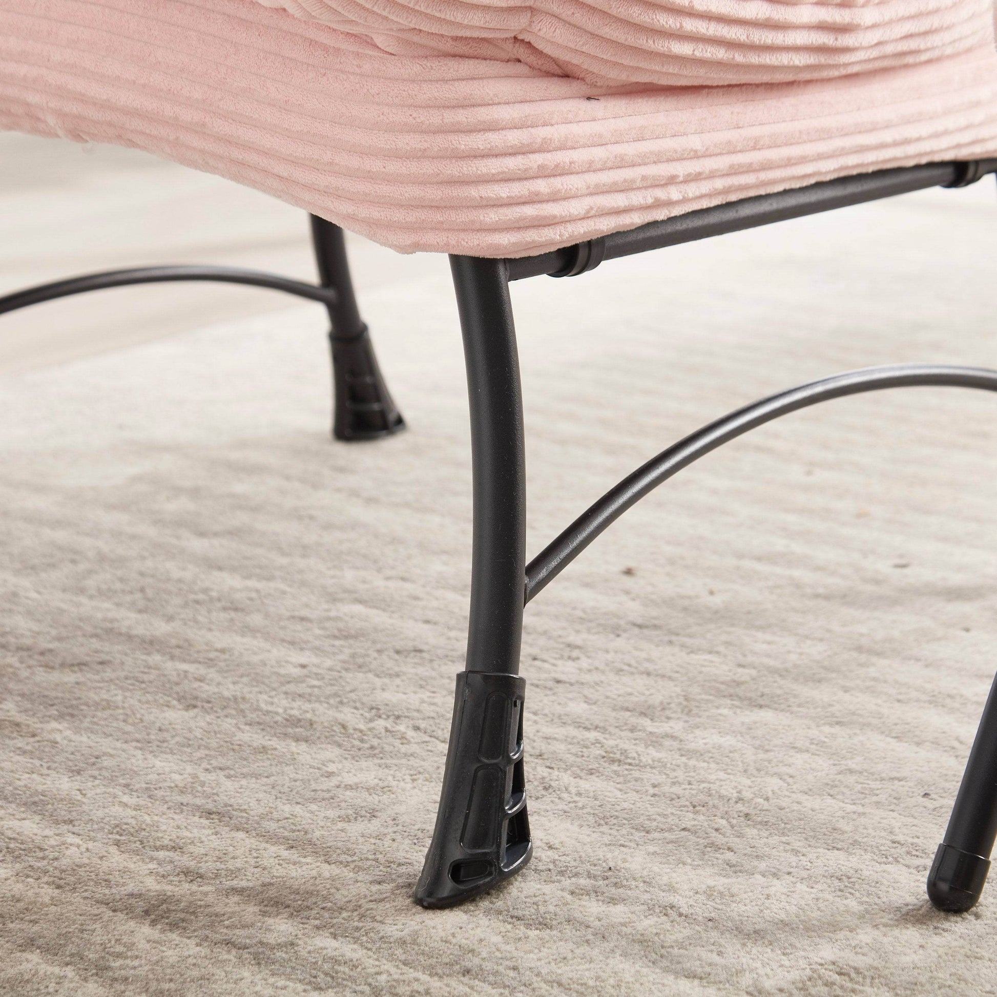 MLNshops Pink Lazy Chair with Ottoman for Comfort