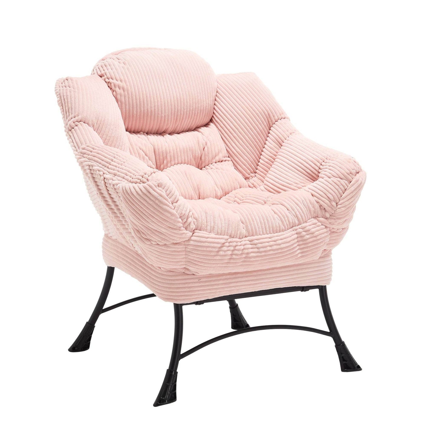 MLNshops Pink Lazy Chair with Ottoman for Comfort