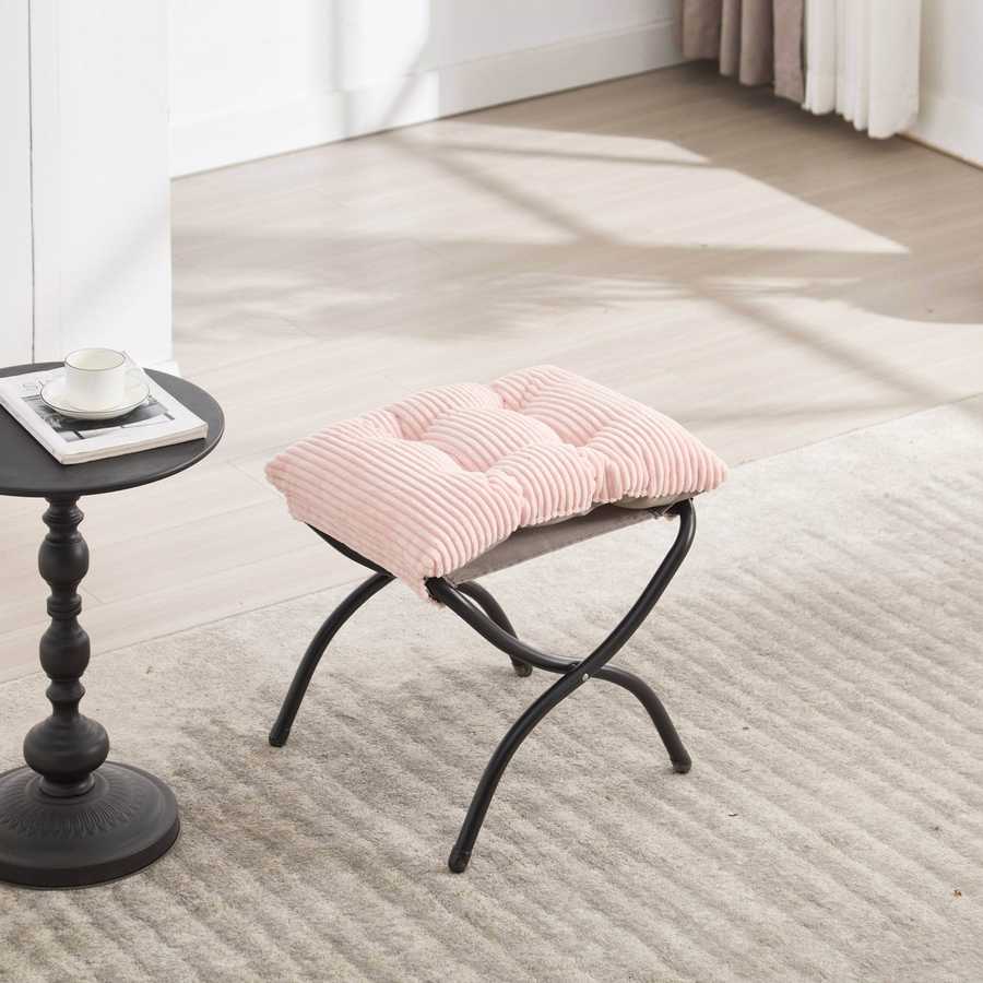 MLNshops Pink Lazy Chair with Ottoman for Comfort
