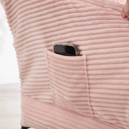 MLNshops Pink Lazy Chair with Ottoman for Comfort