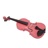 mlnshops Pink Violin for Kids and Teens Acoustic Set
