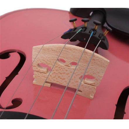 mlnshops Pink Violin for Kids and Teens Acoustic Set