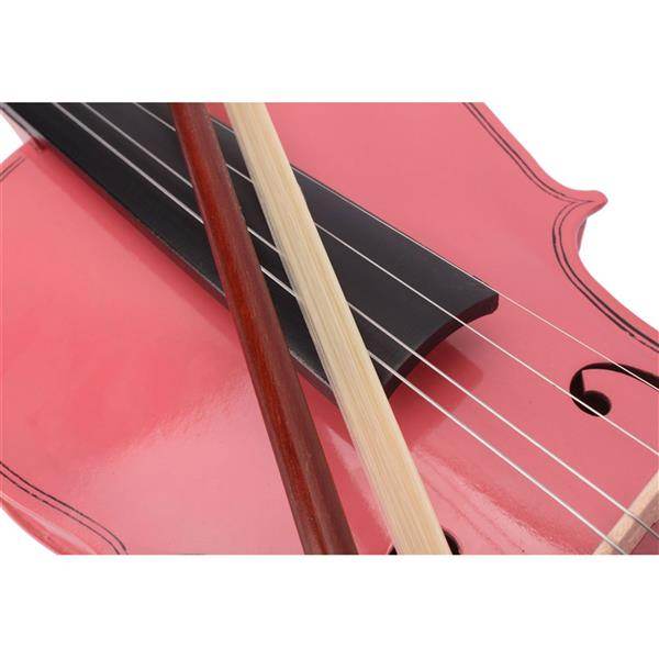 mlnshops Pink Violin for Kids and Teens Acoustic Set