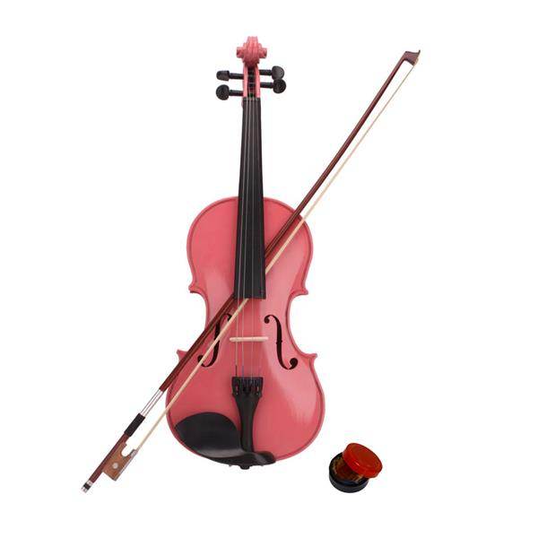 mlnshops Pink Violin for Kids and Teens Acoustic Set