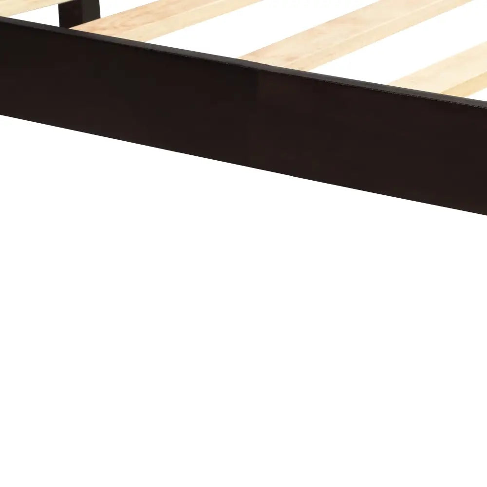 Platform Bed Frame with Headboard, Wood Slat Support, No Box Spring Needed, Full, Espresso MLNshops]