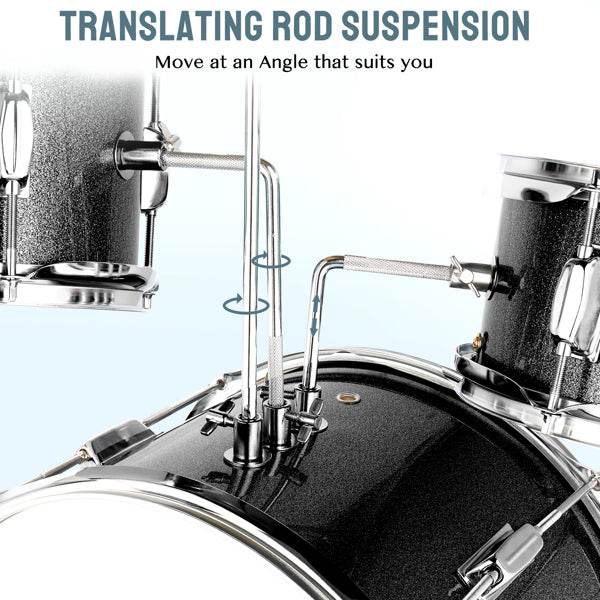 mlnshops kids drum set with stool - 3-Piece Starter Kit