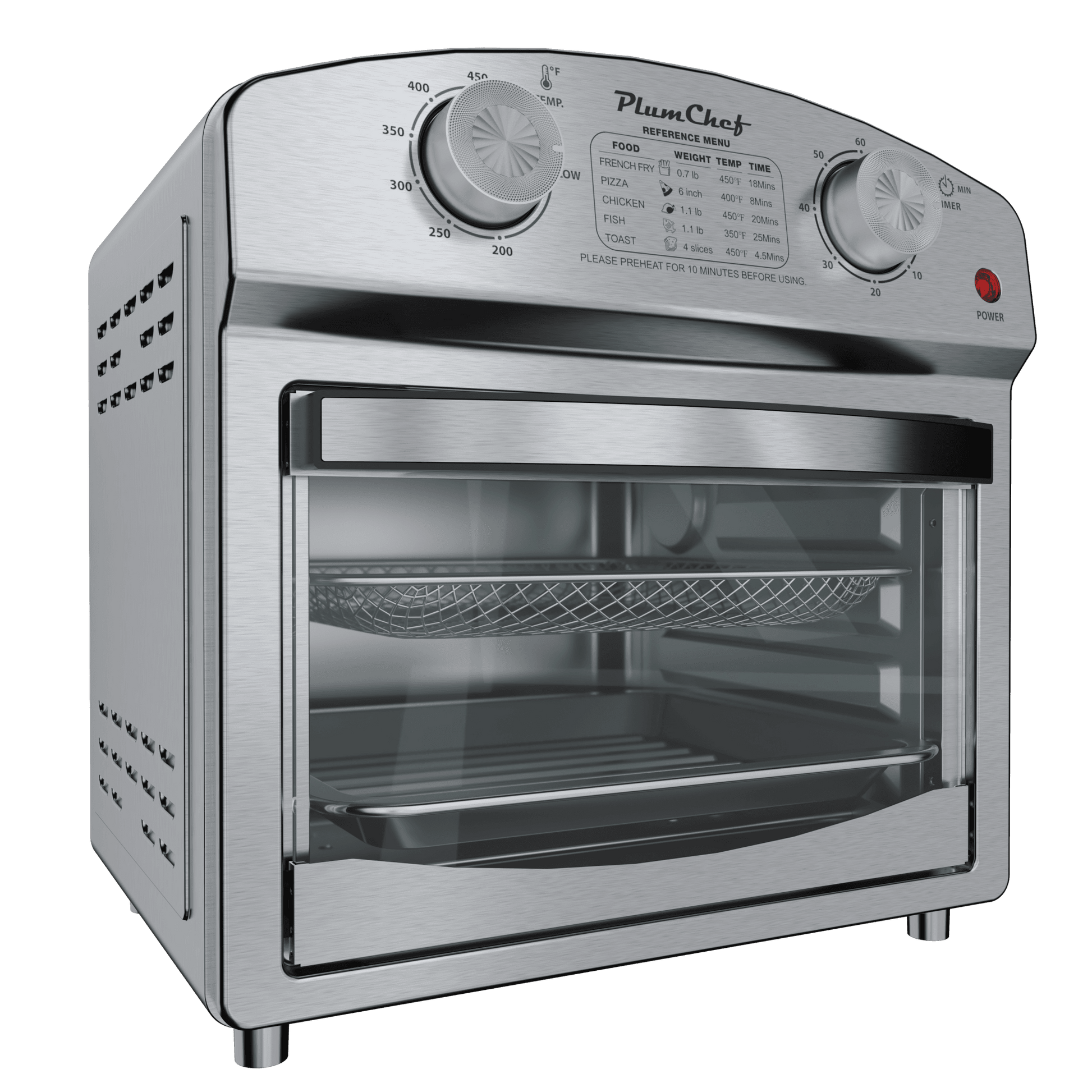 MLNshops 12.5 quart convection toaster oven Stainless Steel