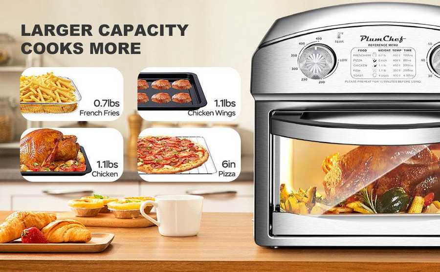 MLNshops 12.5 quart convection toaster oven Stainless Steel