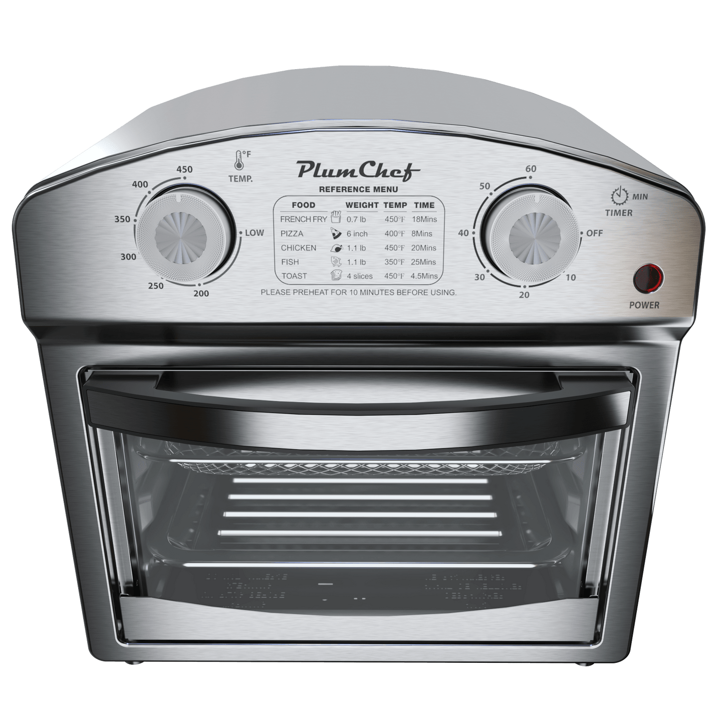 MLNshops 12.5 quart convection toaster oven Stainless Steel