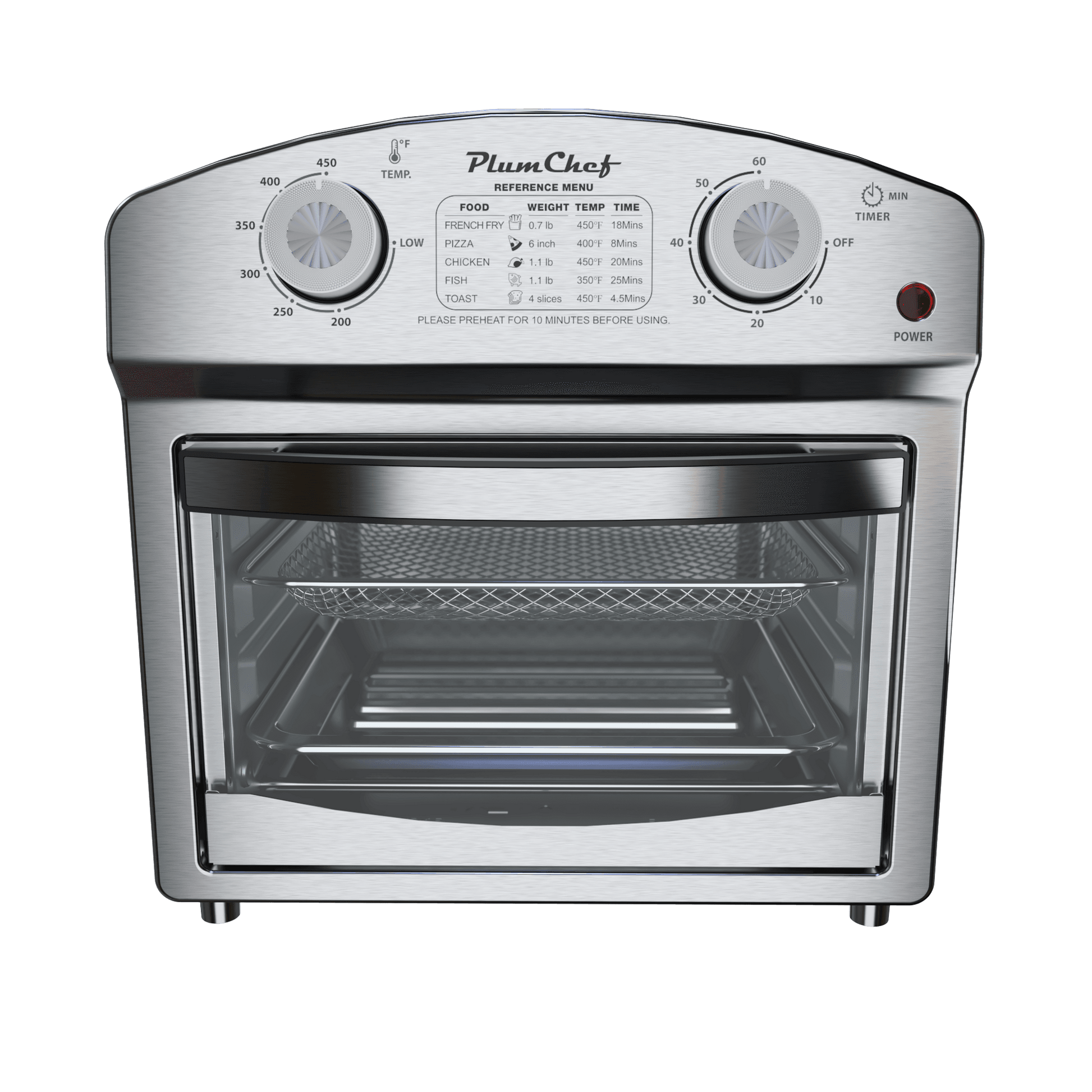 MLNshops 12.5 quart convection toaster oven Stainless Steel