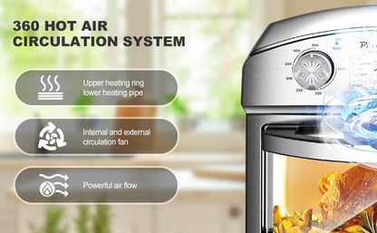 MLNshops 12.5 quart convection toaster oven Stainless Steel