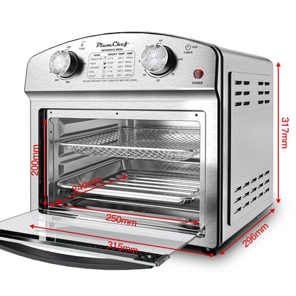 MLNshops 12.5 quart convection toaster oven Stainless Steel