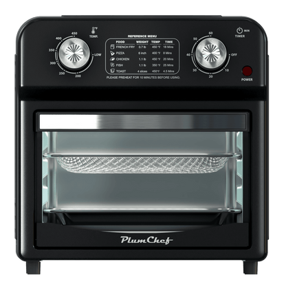 MLNshops Slim air fryer toaster oven for roasting and baking