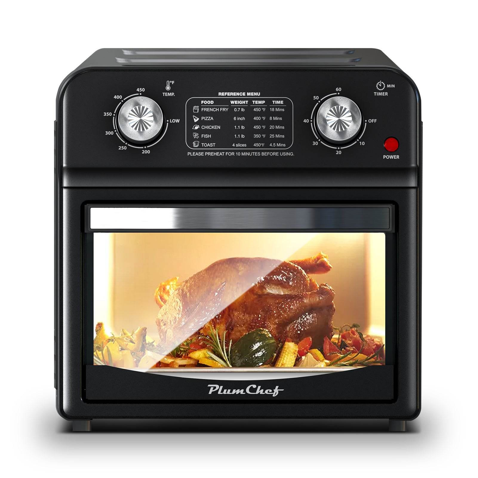 MLNshops Slim air fryer toaster oven for roasting and baking Default
