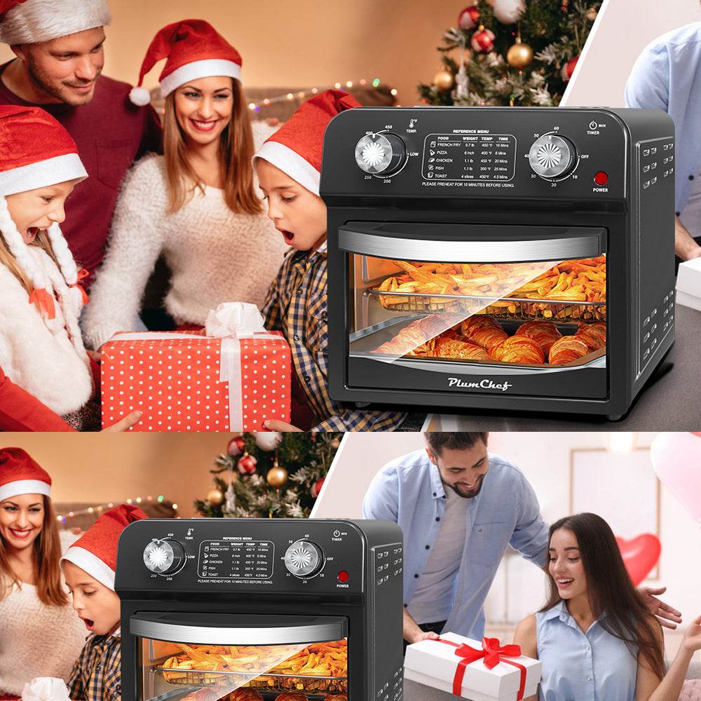 MLNshops Slim air fryer toaster oven for roasting and baking