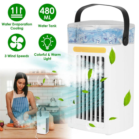 4-in-1 Evaporative Air Cooler with 480ML Tank Default Title