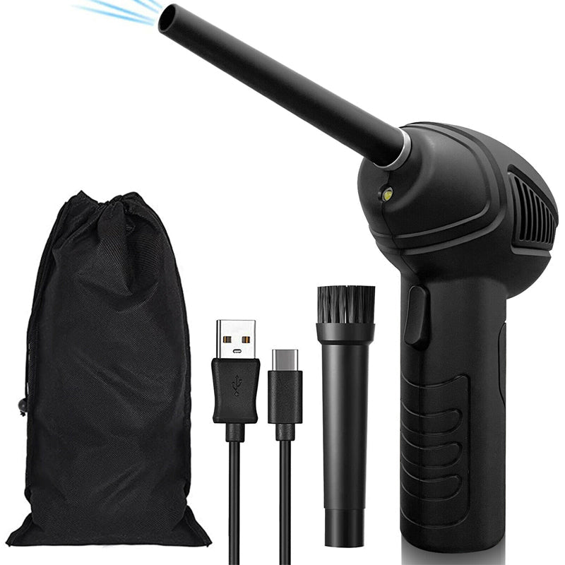 Portable Air Duster Electric Cleaner Compressed Air Blower-USB Charging MLNshops]