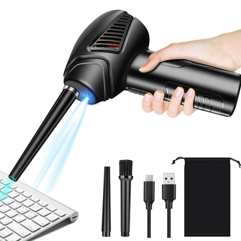 Portable Air Duster Electric Cleaner Compressed Air Blower-USB Charging MLNshops]