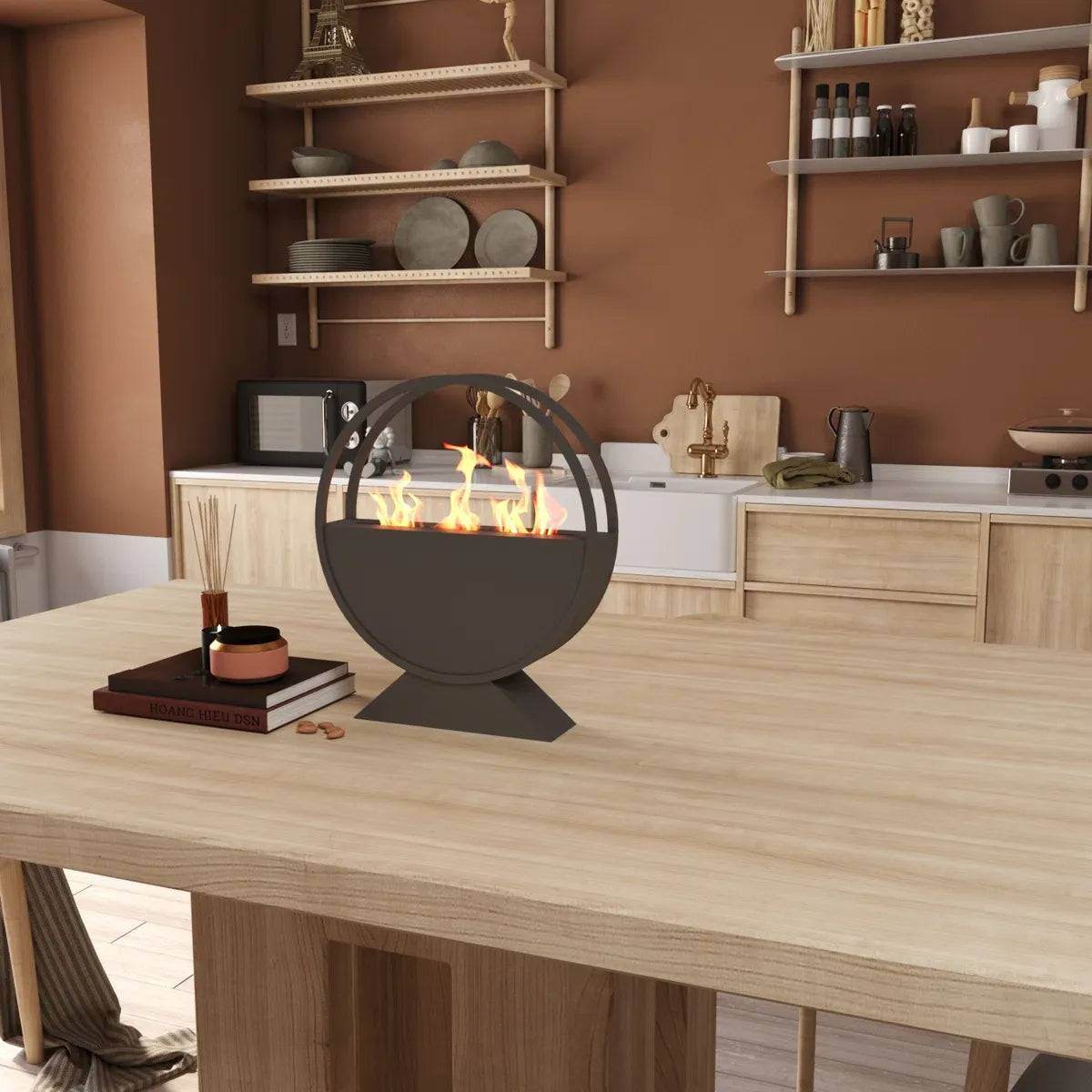 MLNshops Portable Bio Ethanol Fire Pit for Outdoor Use