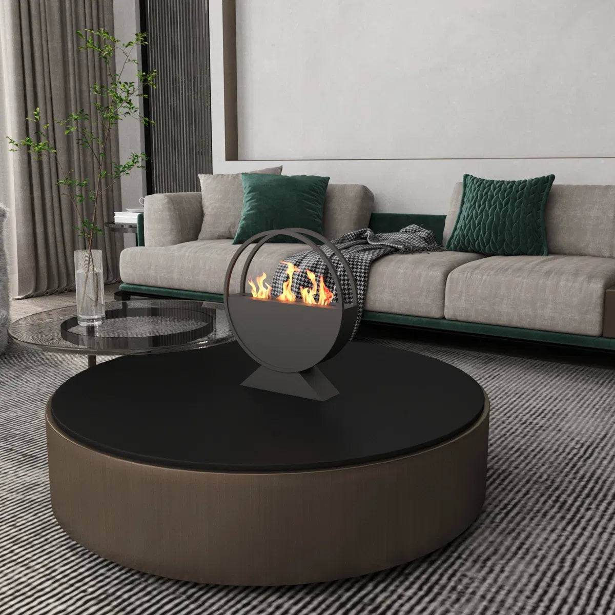 MLNshops Portable Bio Ethanol Fire Pit for Outdoor Use
