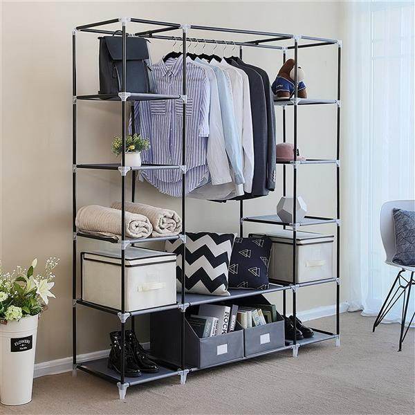 mlnshops Portable Clothes Closet with Shelves and Storage
