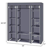 mlnshops Portable Clothes Closet with Shelves and Storage