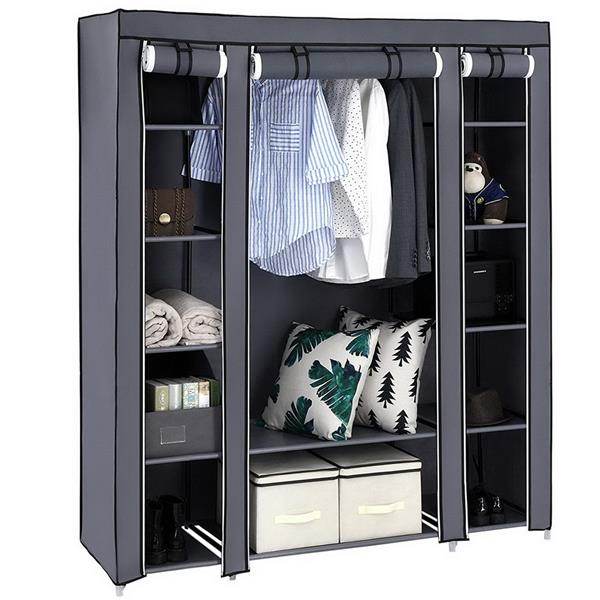 mlnshops Portable Clothes Closet with Shelves and Storage