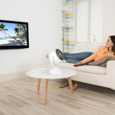 mlnshops Portable Desk Fan Rechargeable with 4 Speeds