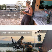 mlnshops Portable Fan with 24000mAh Battery - Table Fan