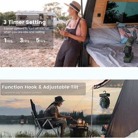 mlnshops Portable Fan with 24000mAh Battery - Table Fan