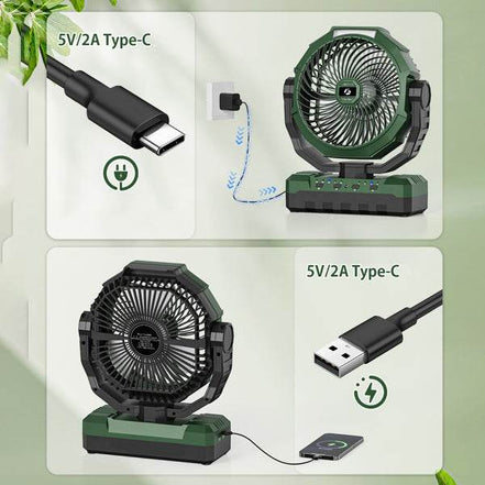 mlnshops Portable Fan with 24000mAh Battery - Table Fan