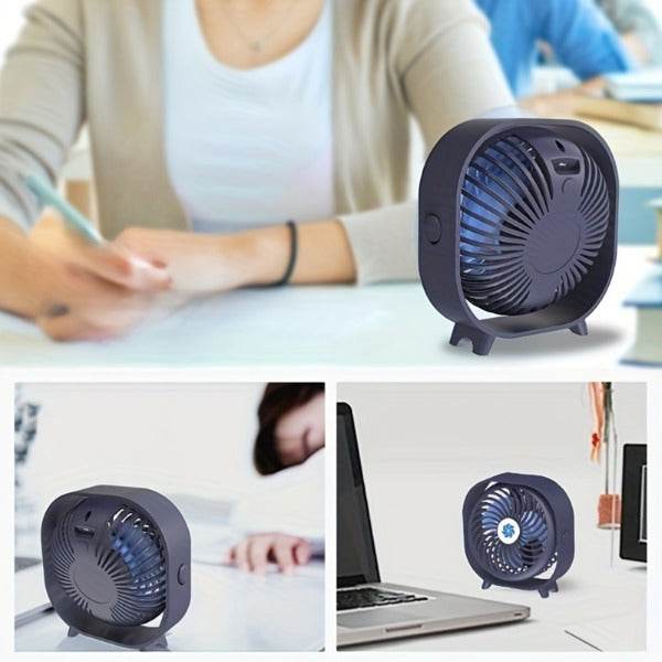 mlnshops Portable Rechargeable Desk Fan for Home & Office