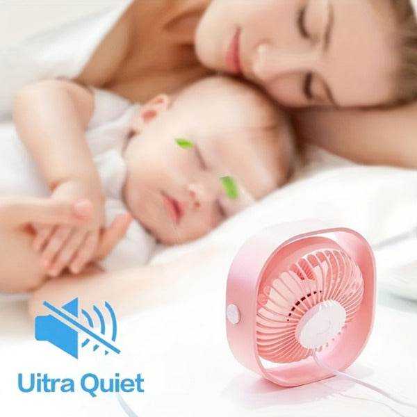 mlnshops Portable Rechargeable Desk Fan for Home & Office