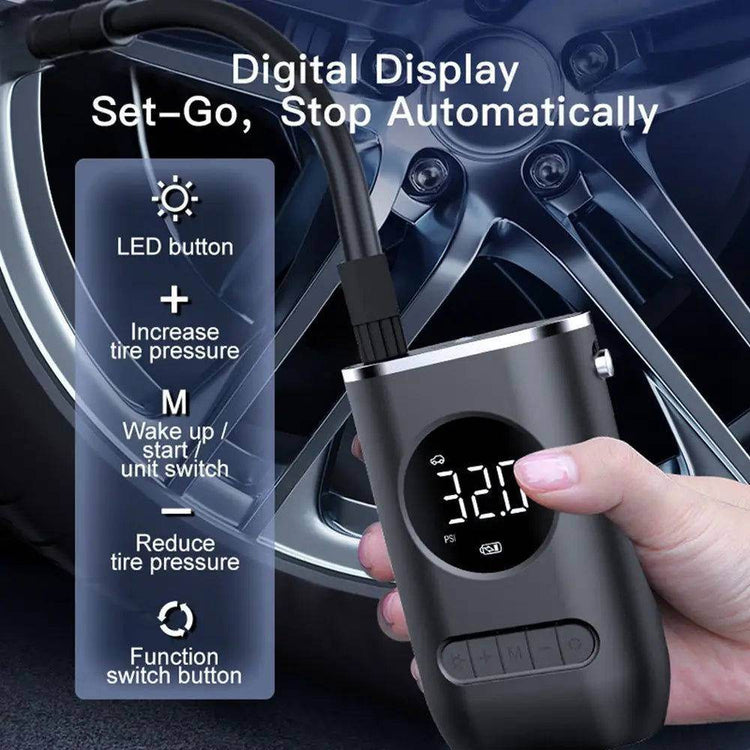 MLNshops Mini Portable Tire Inflator for Cars