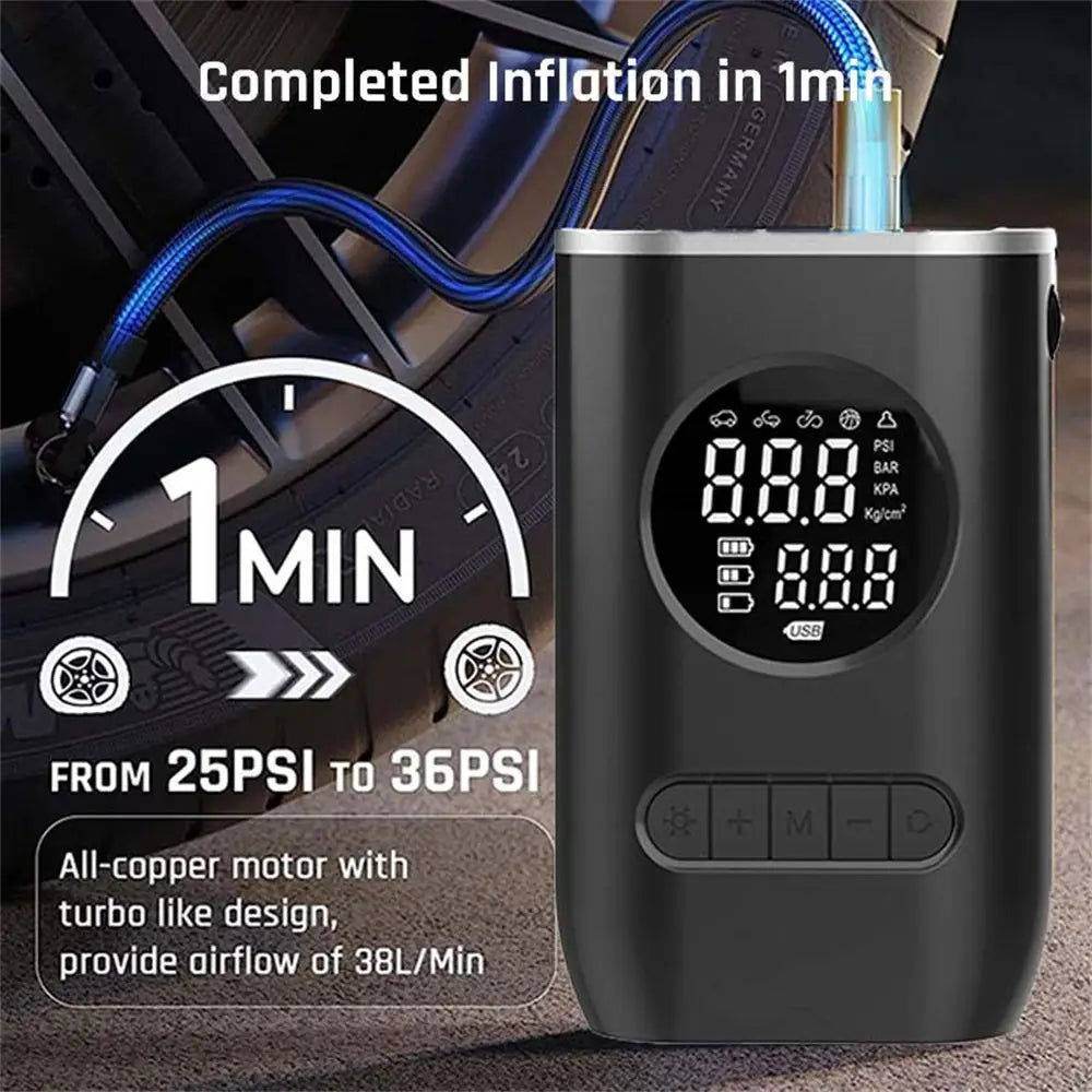 MLNshops Mini Portable Tire Inflator for Cars