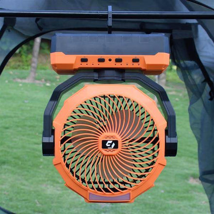 mlnshops Portable USB Table Fan for Outdoors with LED Light