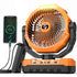 mlnshops Portable USB Table Fan for Outdoors with LED Light Default Title