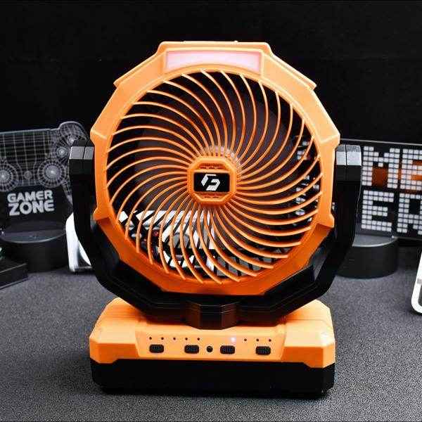 mlnshops Portable USB Table Fan for Outdoors with LED Light