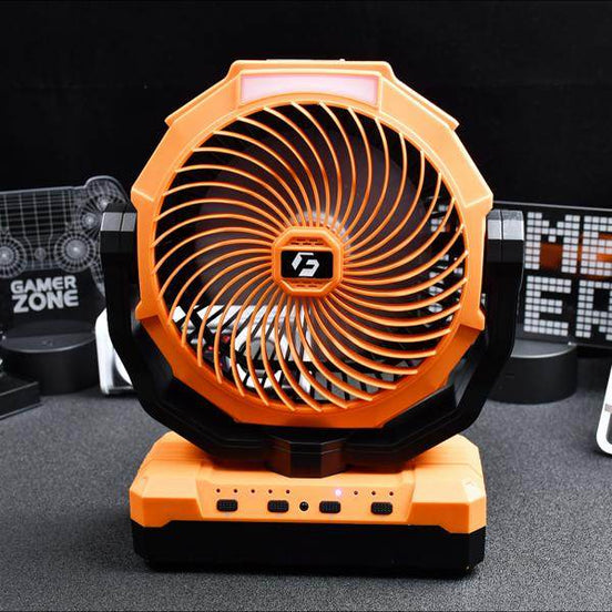 mlnshops Portable USB Table Fan for Outdoors with LED Light