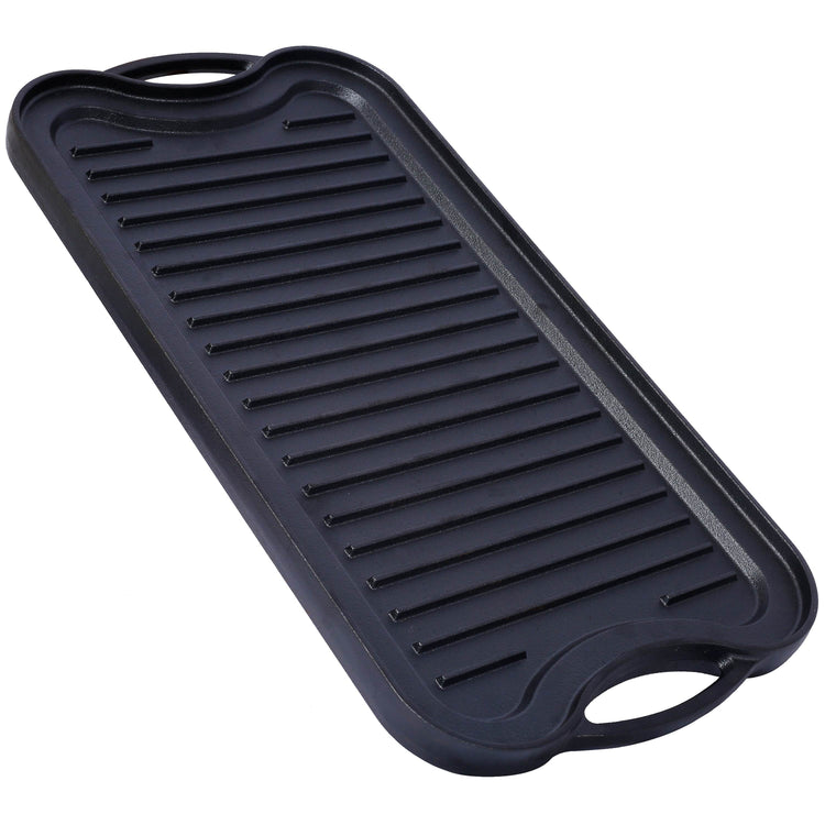 MLNshops Pre-Seasoned Cast Iron Grill Griddle BBQ
