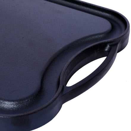 MLNshops Pre-Seasoned Cast Iron Grill Griddle BBQ