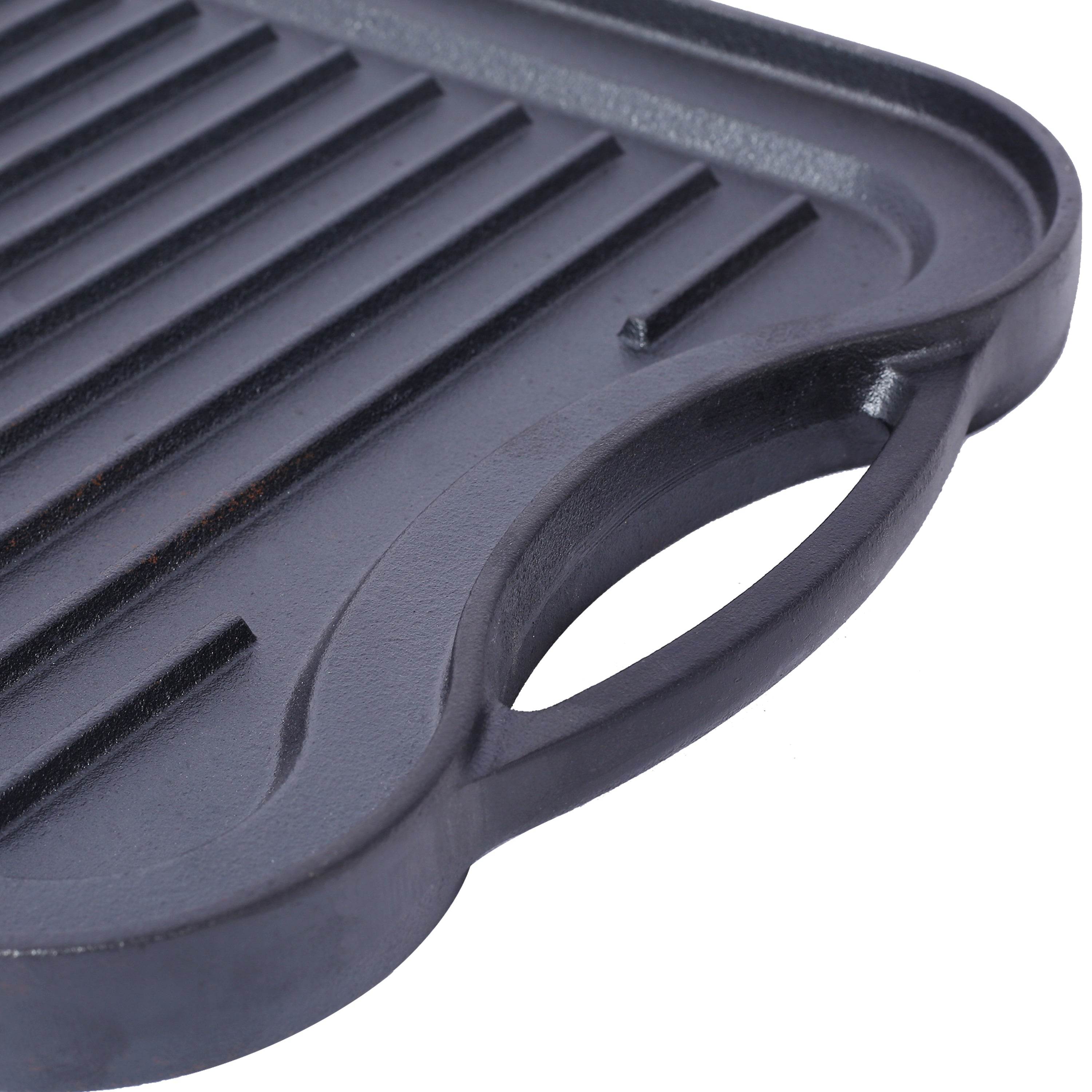MLNshops Pre-Seasoned Cast Iron Grill Griddle BBQ