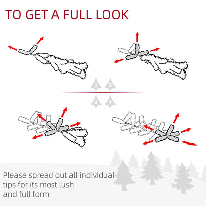 MLNshops Prelit Christmas Wreath and Garland Set with Pinecones